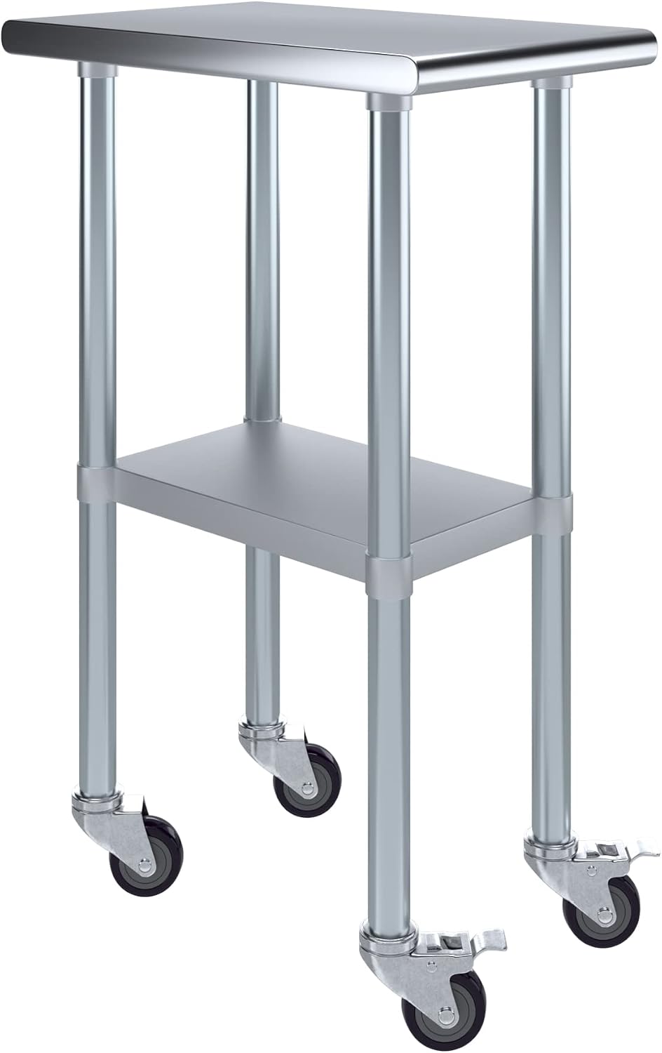 Commercial Kitchen Prep Table With Storage - Meja Kerja Serbaguna dari Baja Anti