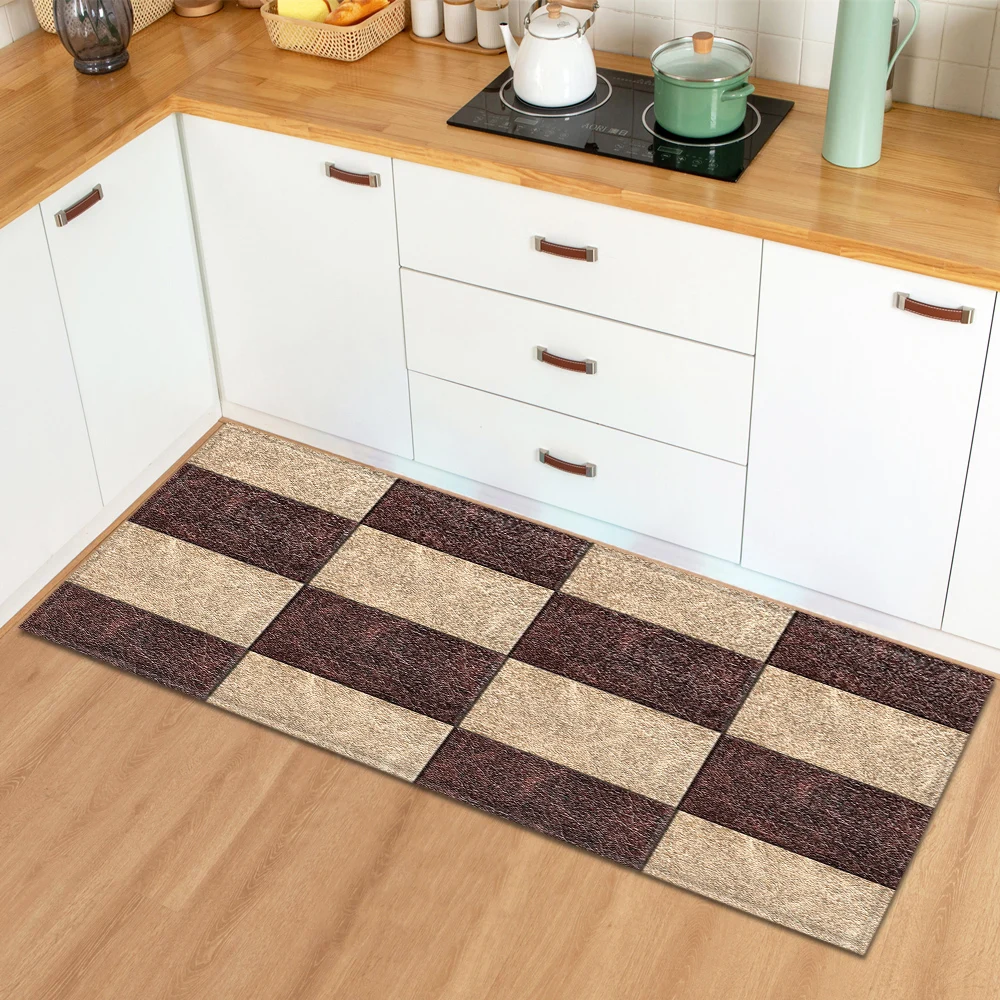 Commercial Kitchen Zones - Karpet Dapur Motif Kotak-kotak Anti Selip