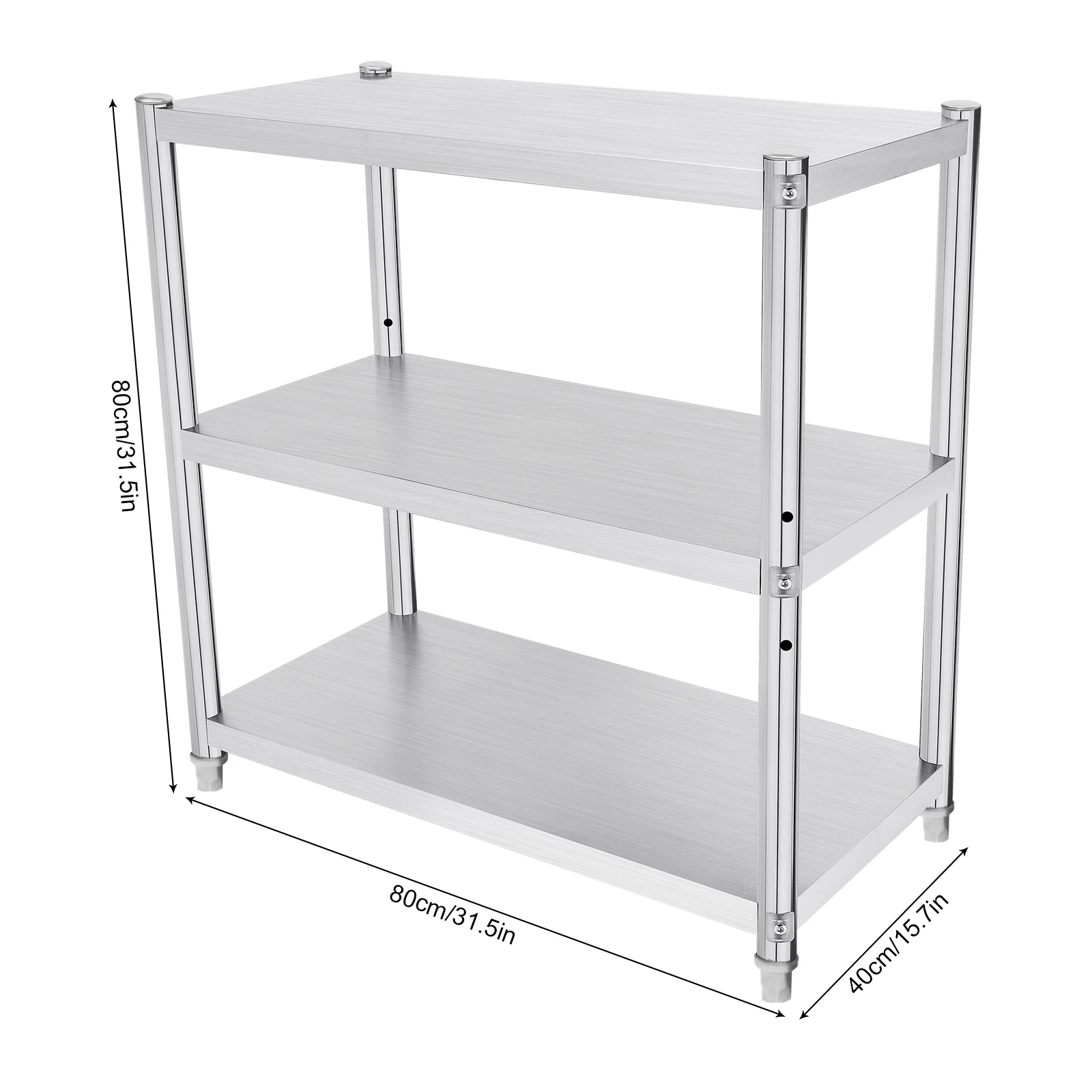 Commercial Kitchen Prep Table With Storage - Meja Kerja Tugas Berat Stainless Steel