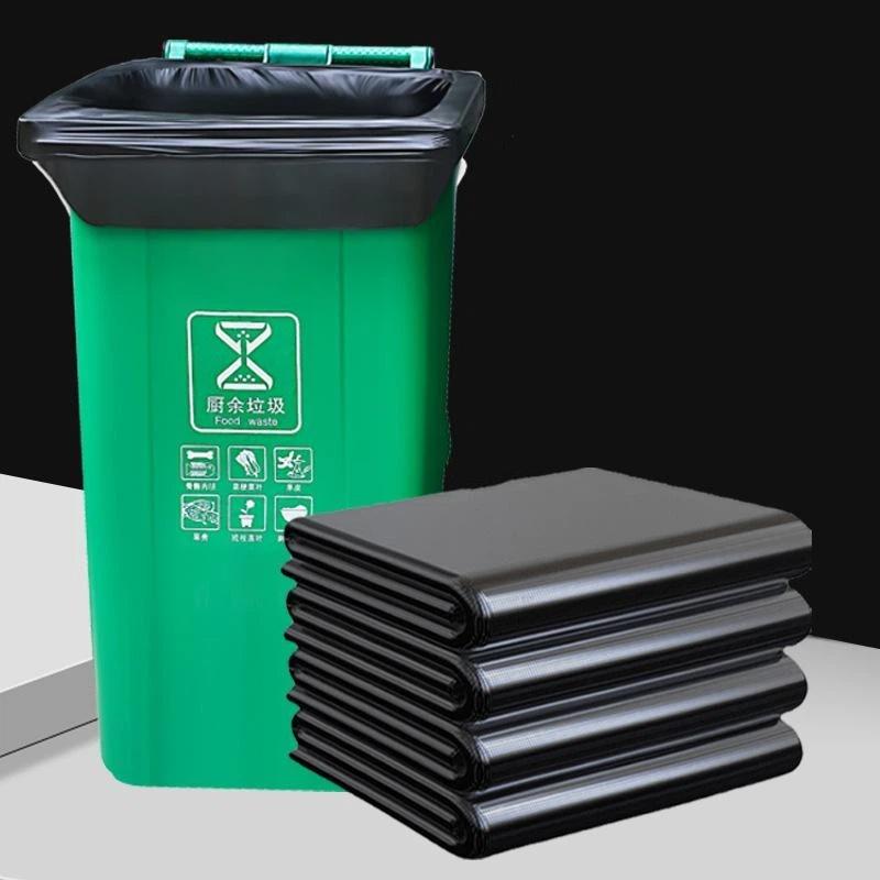 Commercial Kitchen Supplies - 50Pcs Kantong Sampah Hitam Ekstra Tebal
