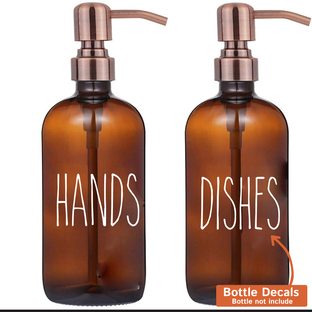 Commercial Kitchen Wall - Stiker Stiker Label Botol Piring Tangan
