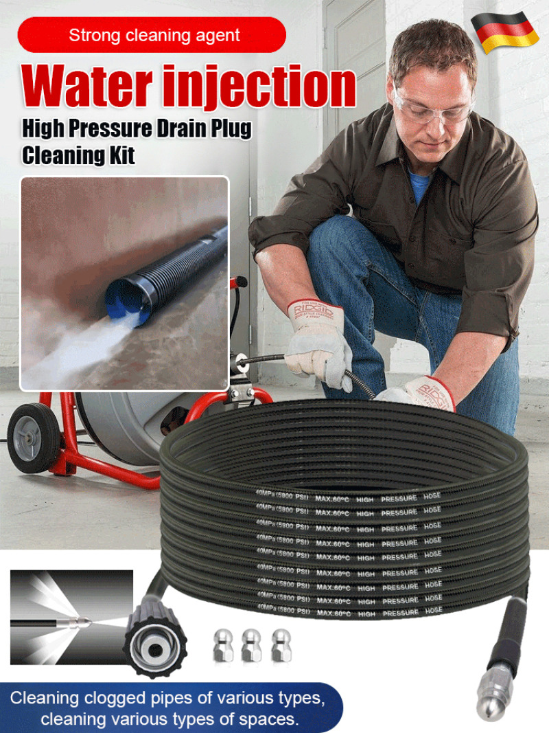 Commercial Kitchen Accessories - Alat Pembersih Saluran Air Bertekanan Tinggi