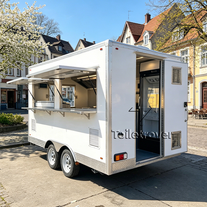 Commercial Kitchen Trailer - Gerobak Makanan Komersial yang Dapat Disesuaikan,