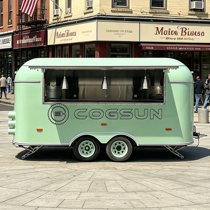 Commercial Kitchen Trailer - Trailer Makanan Stainless Steel COGSUN Mobile,