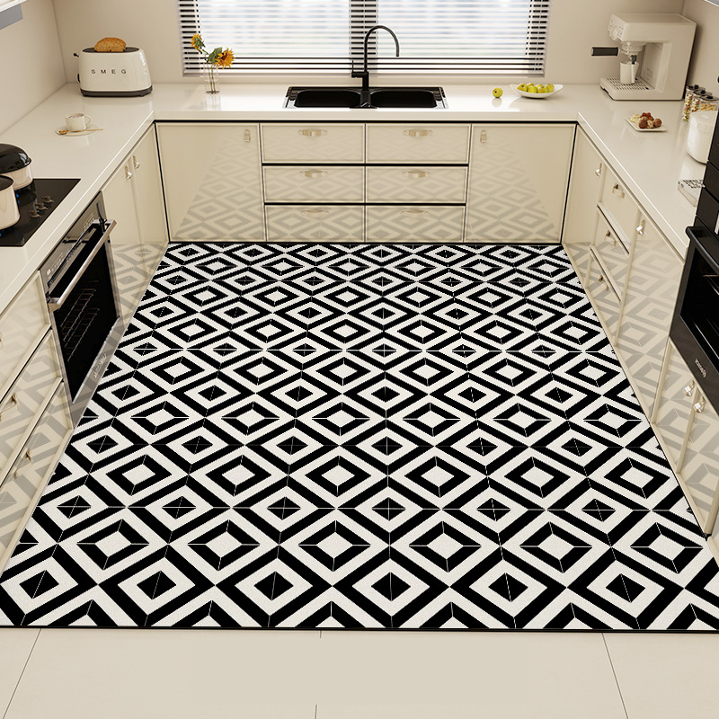Commercial Kitchen Mats Anti Fatigue - Karpet Dapur Hitam PVC Tahan Air