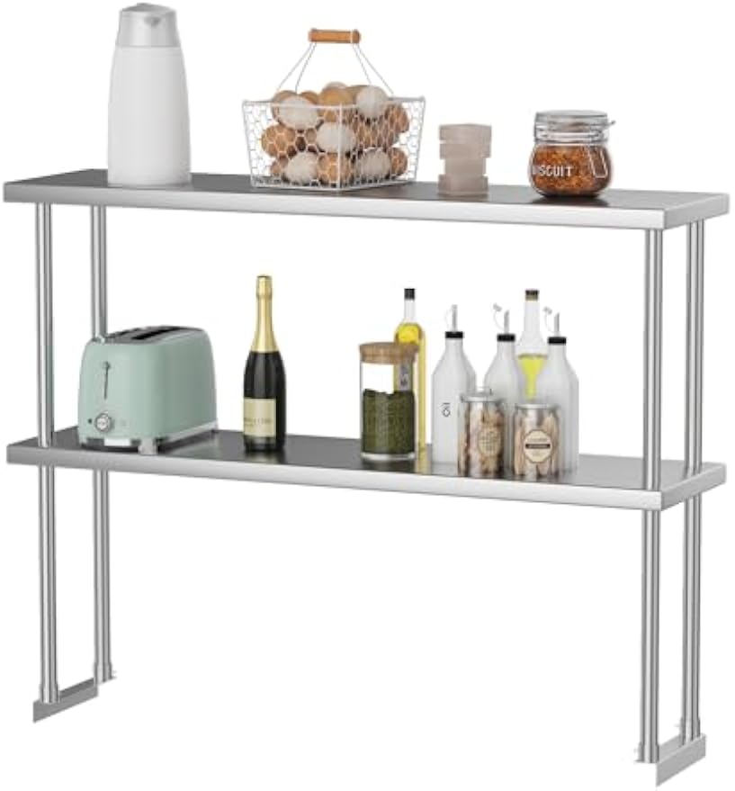 Commercial Kitchen Prep Table With Storage - Rak Penyimpanan Komersial Dua Tingkat dari