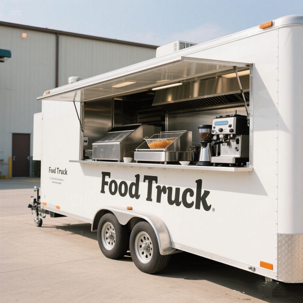 Commercial Kitchen Trailer - Gerobak Jajanan Keliling dengan Peralatan Dapur
