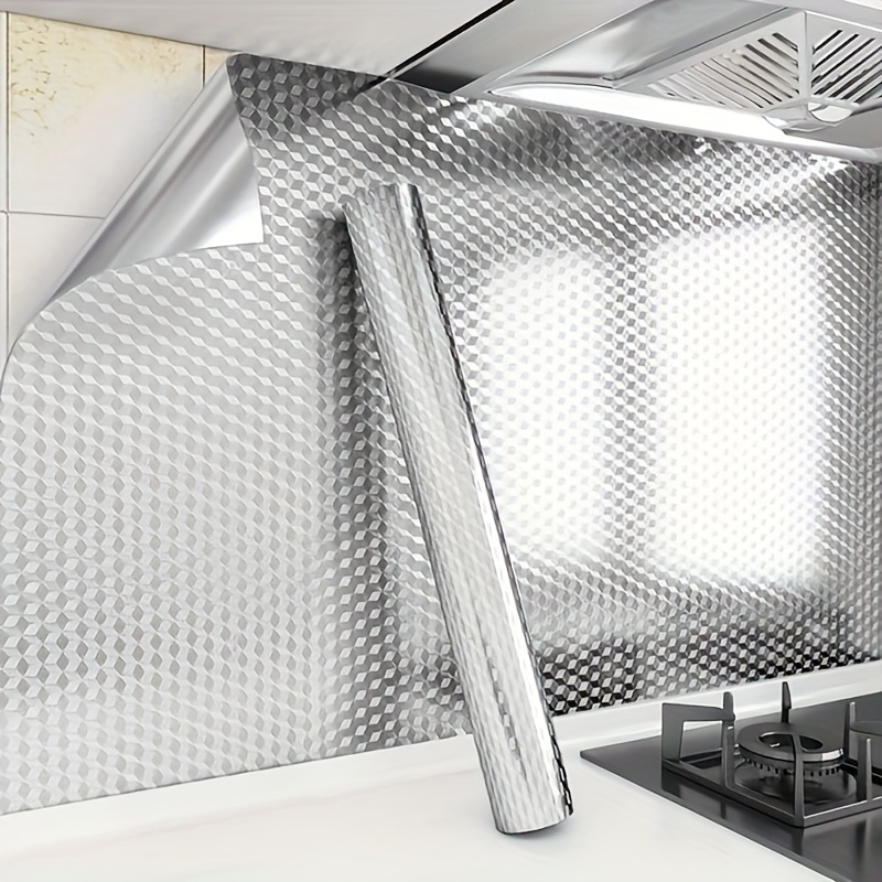 Commercial Kitchen Wall - Stiker Dapur Aluminium Tahan Air, Tahan