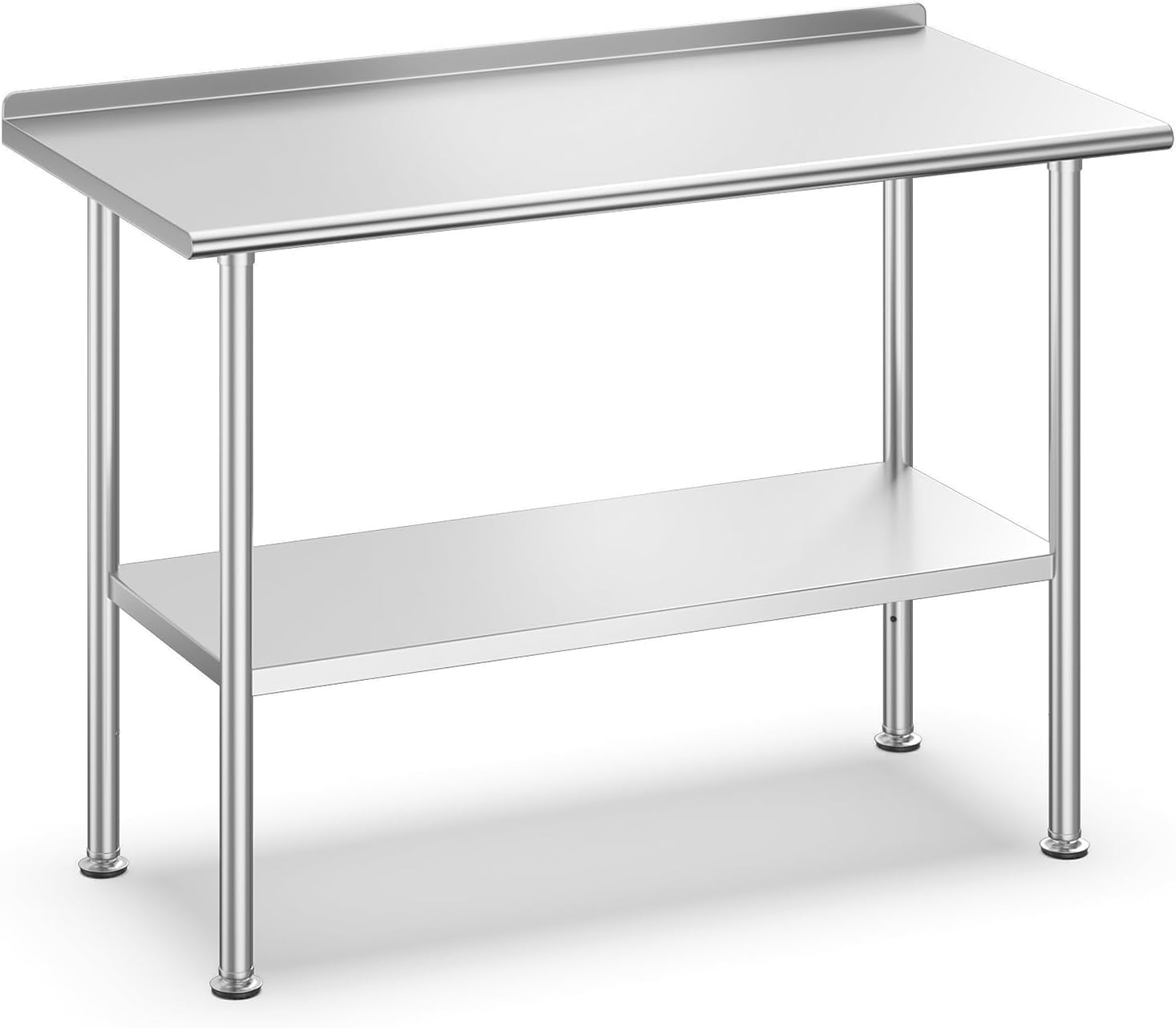 Commercial Kitchen Prep Table With Storage - Meja Persiapan Makanan dari Baja Anti