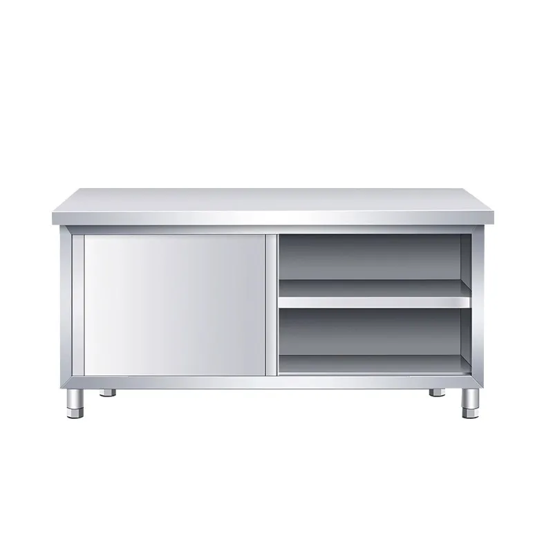 Commercial Kitchen Prep Table With Storage - Troli Bar Baja Anti Karat, Meja