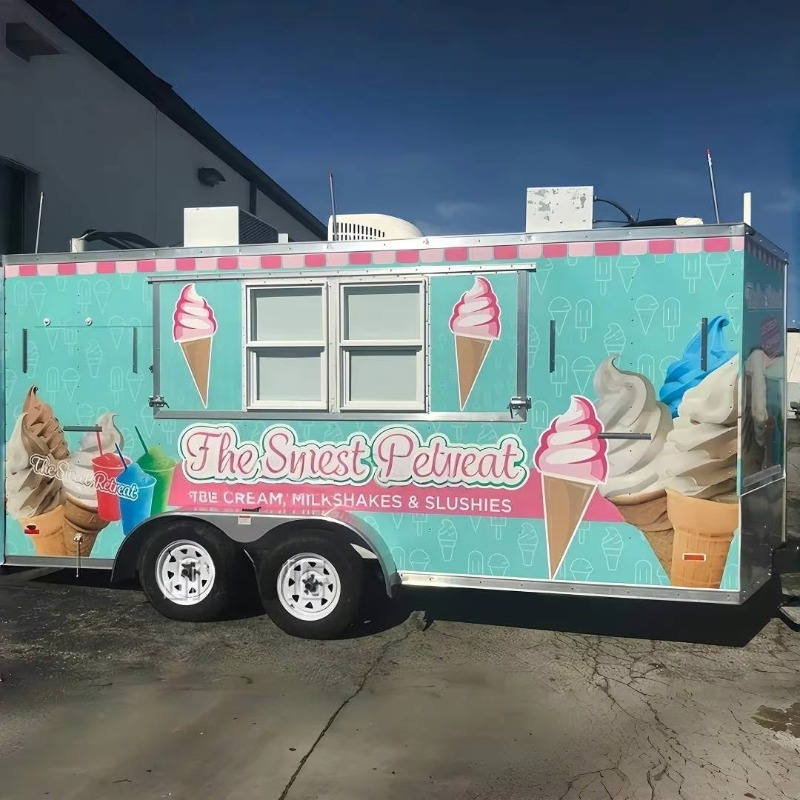 Gerobak Makanan Kustom yang Di - Commercial Kitchen Trailer ulasan dan harga