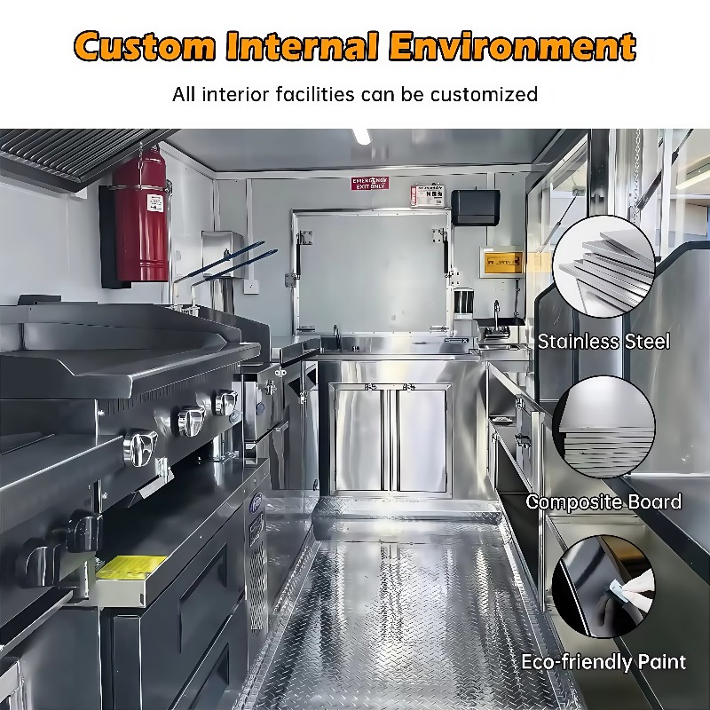 Gerobak Makanan Kustom yang Di - Commercial Kitchen Trailer ulasan dan harga