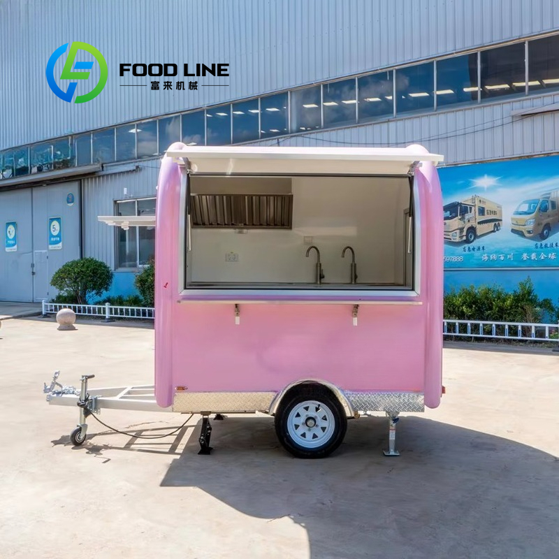 Gerobak Makanan Mini Pink Vint - Commercial Kitchen Trailer ulasan dan harga