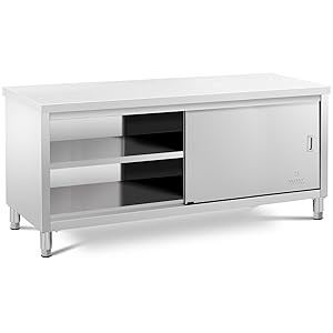 Meja Kerja Stainless Steel Hea - Commercial Kitchen Prep Table With Storage ulasan dan harga