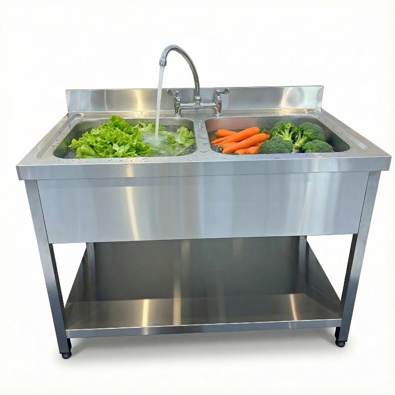 Meja wastafel stainless steel  - Commercial Kitchen Zones ulasan dan harga