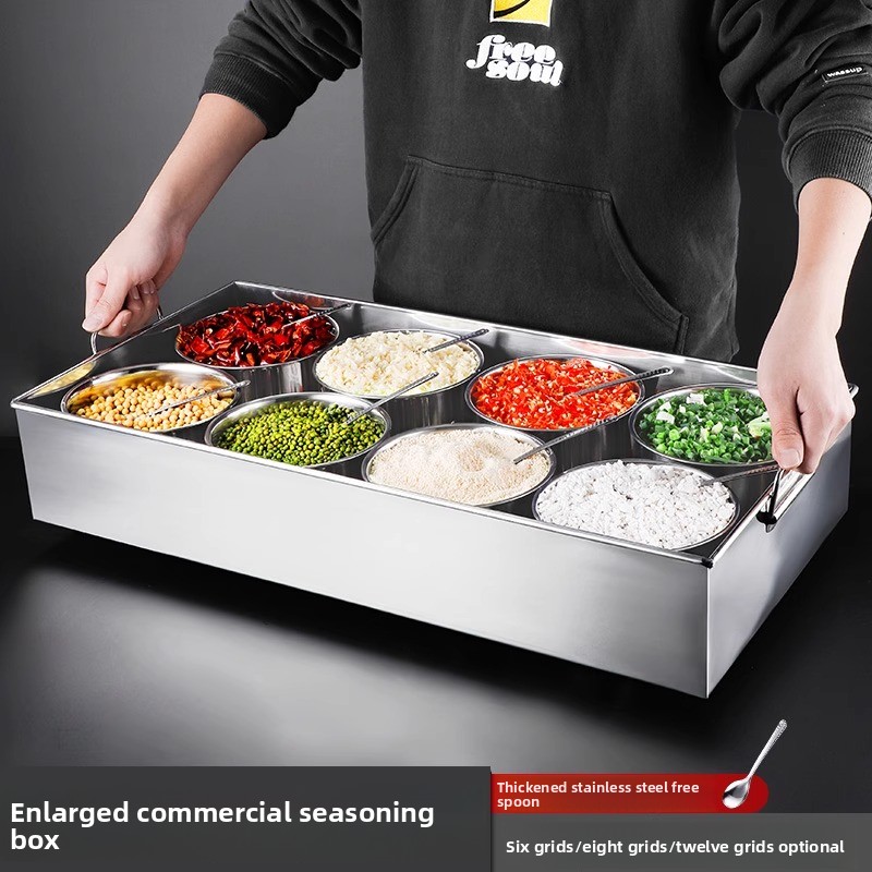 Kotak Bumbu Stainless Steel 4D - Commercial Kitchen Management ulasan dan harga