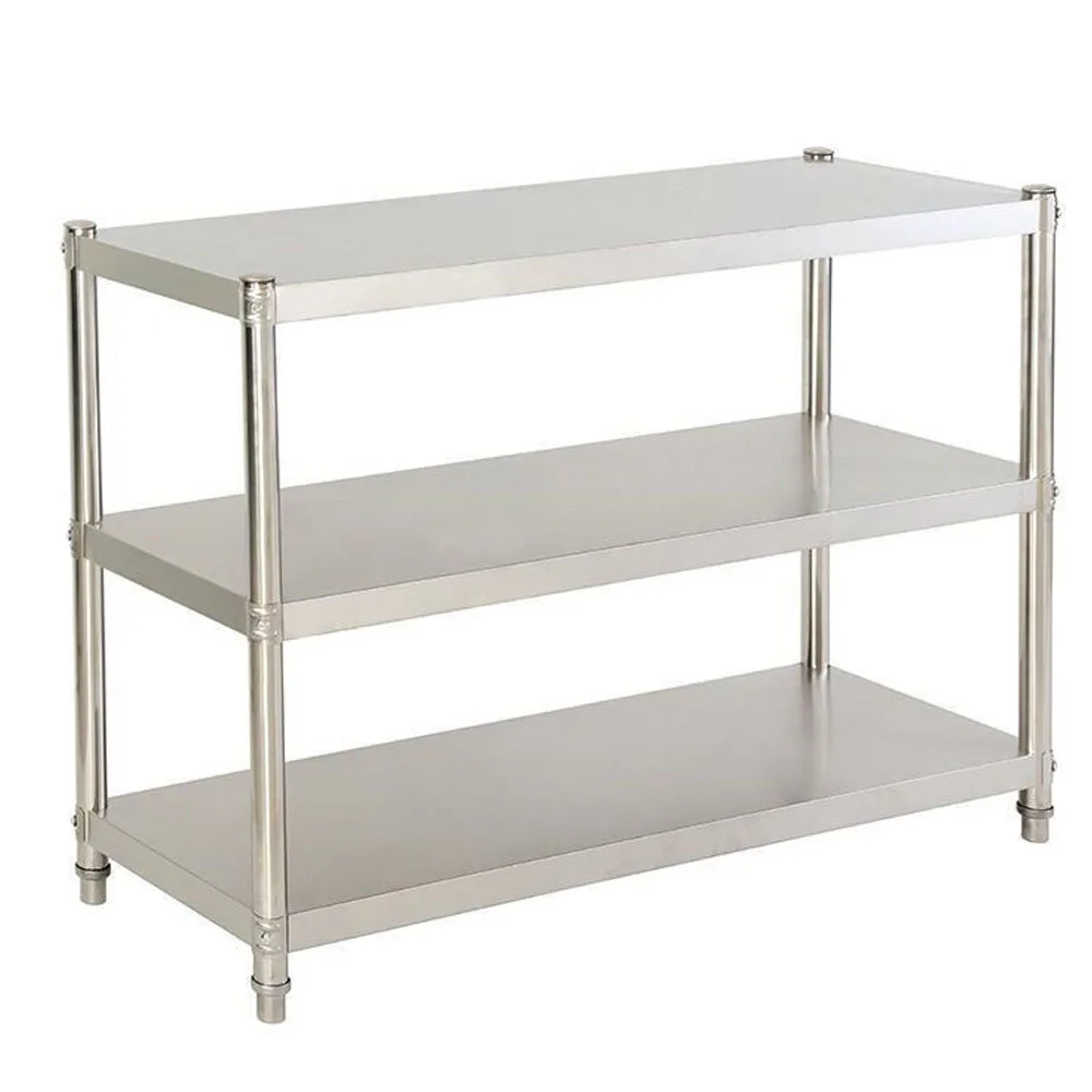 Meja Kerja Tugas Berat Stainle - Commercial Kitchen Prep Table With Storage ulasan dan harga