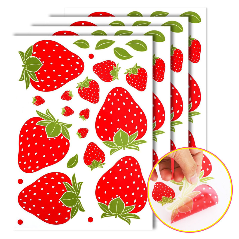 Stiker Dinding Stroberi Transp - Commercial Kitchen Wall ulasan dan harga