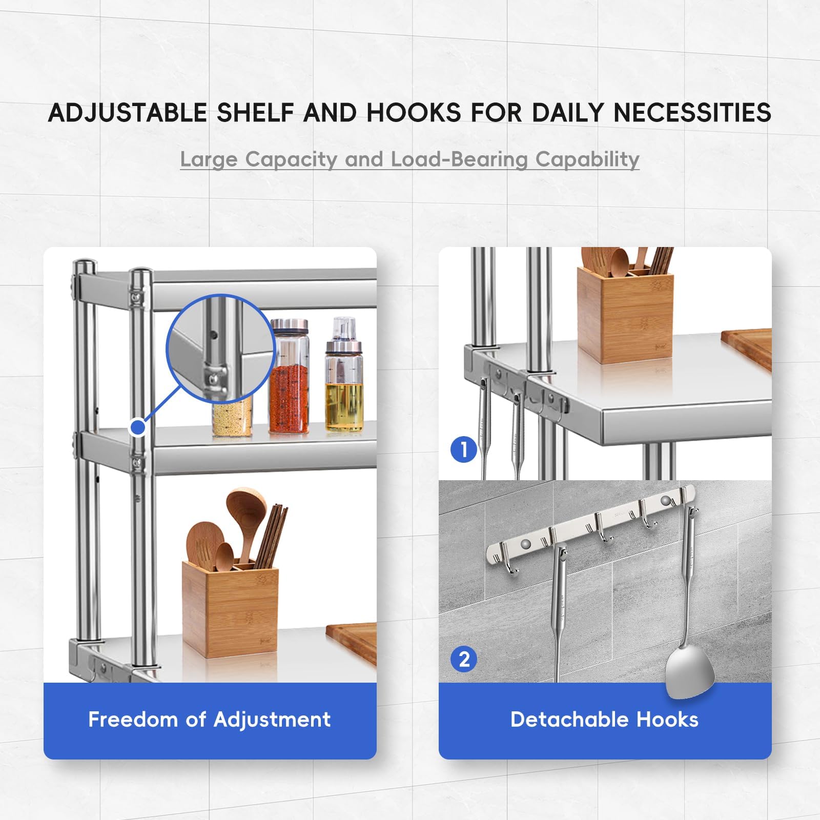 Meja Kerja Stainless Steel Hea - Commercial Kitchen Prep Table With Storage ulasan dan harga