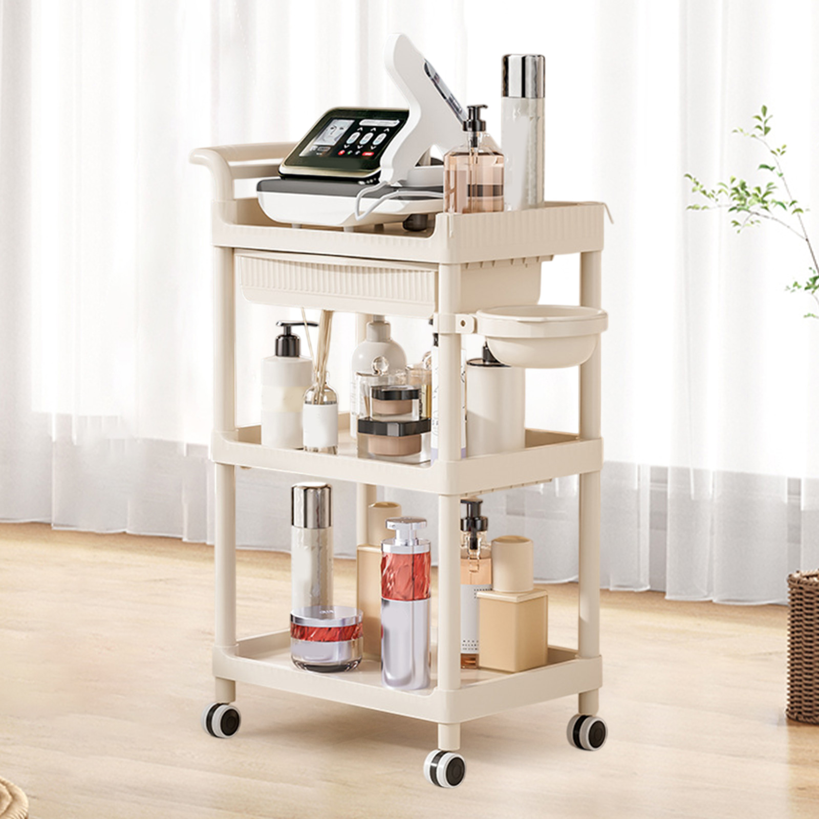 Troli 3 Tingkat Salon Kecantik - Commercial Kitchen Management ulasan dan harga