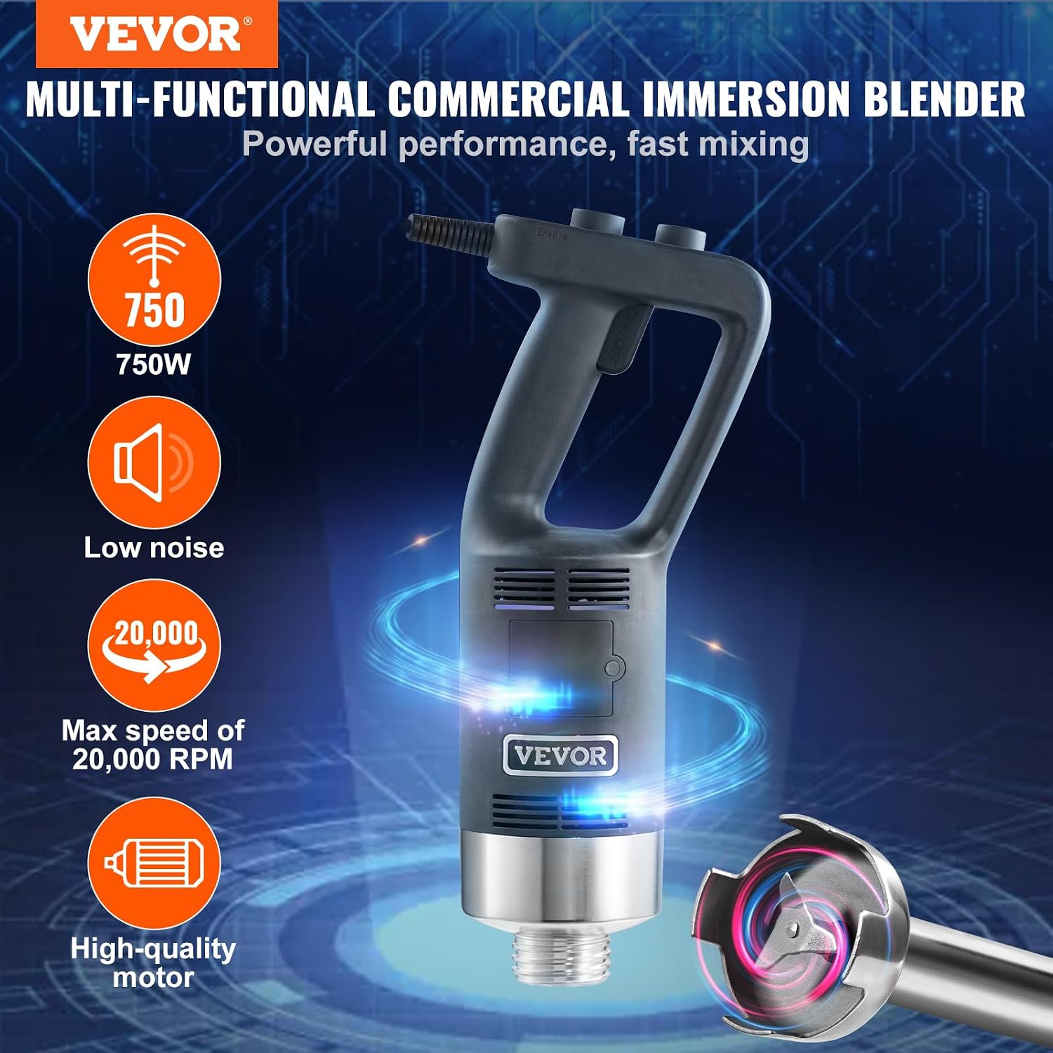 Blender Imersi Komersial, Mixe - Commercial Blender Heavy Duty ulasan dan harga