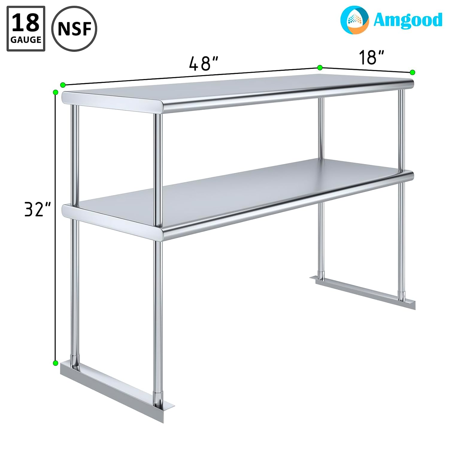 Rak Meja Dua Tingkat Stainless - Commercial Kitchen Prep Table With Storage ulasan dan harga