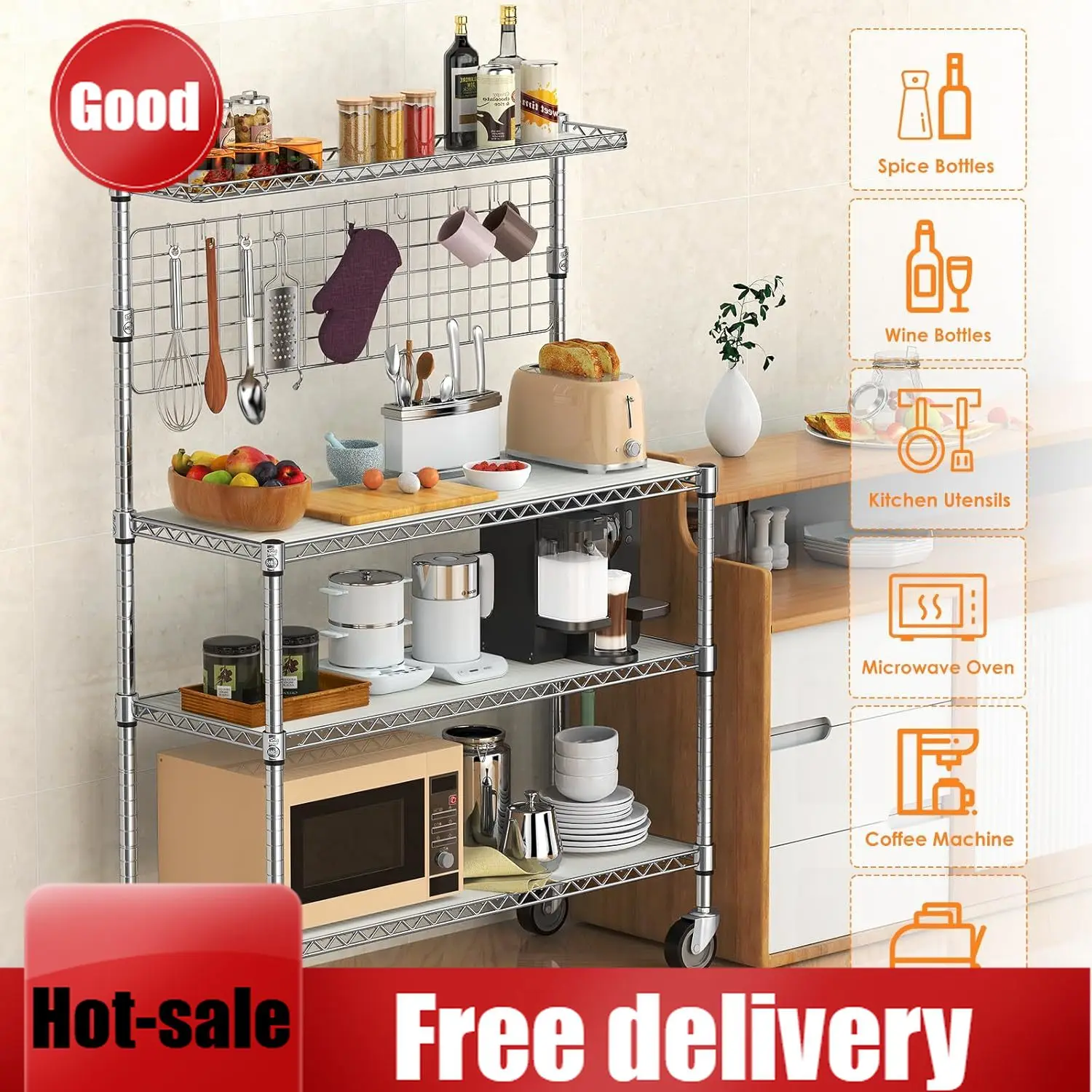 Rak Microwave 42 Inci, Rak Dap - Commercial Kitchen Microwave ulasan dan harga