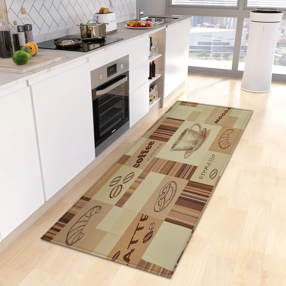 Karpet Dapur Bertema Kopi Anti - Commercial Kitchen Zones ulasan dan harga