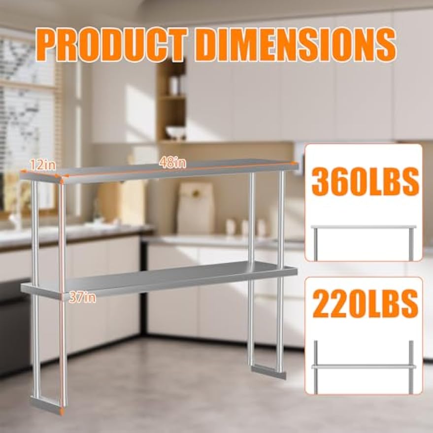 Rak Penyimpanan Komersial Dua  - Commercial Kitchen Prep Table With Storage ulasan dan harga