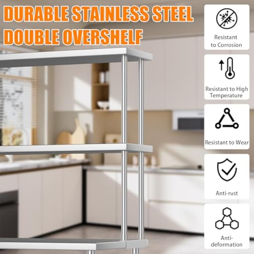 Rak Penyimpanan Komersial Dua  - Commercial Kitchen Prep Table With Storage ulasan dan harga